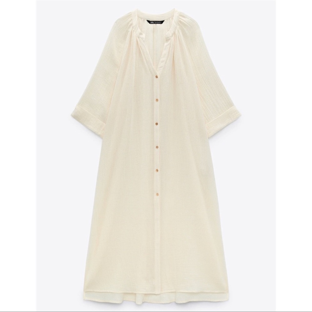 Zara Cotton Maxi Tunic